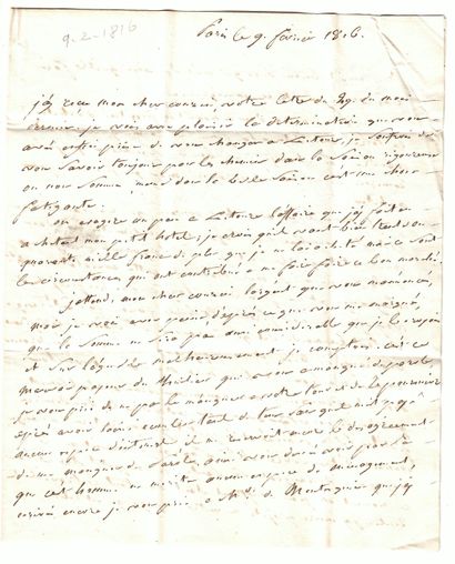 null General Count Joseph LAGRANGE (Sempesserre/ Gers 1763 - Paris 1836) - 2 autograph...