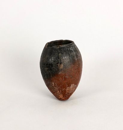 null Ovoid jar called Black Top red and black
Terracotta
12 cm
Small missing lip...