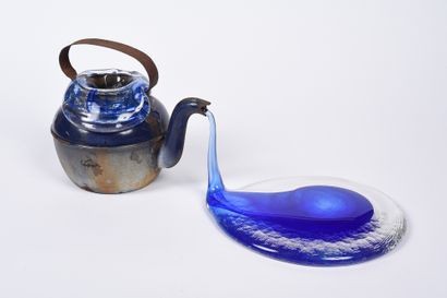 CÉSAR Baldaccini (1921-1998) Expansion, 1998.
Kettle in enameled sheet metal with...