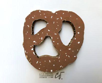 Claes OLDENBURG (né en 1929) N.Y.C. Pretzel, 1994.
Silkscreen on triple layer cut...