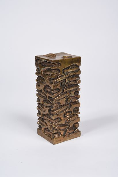 ARMAN (1928-2005) Long Term Parking, 1986.
Proof in bronze.
Signed and numbered EA...