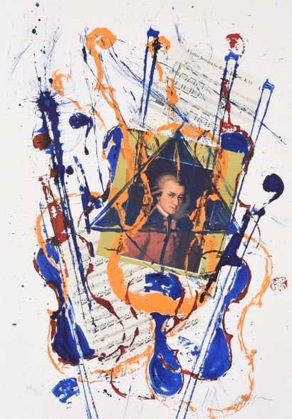 ARMAN (1928-2005) Mozart, 2003.
Lithographie.
Signée et justifiée EA 5/12.
75,5 x...