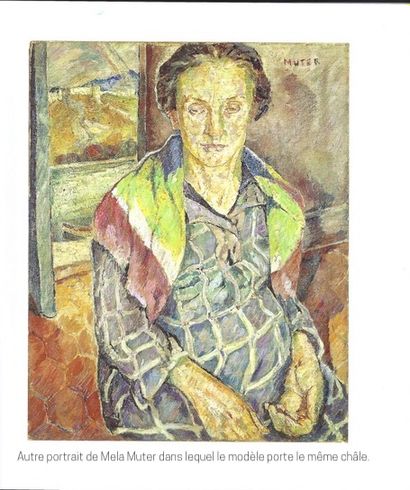 Mela MUTER (Varsovie 1876 - Paris 1967) Portrait of a woman, 1930s.
Oil on cardboard.
Signed...