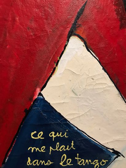 BEN VAUTIER (né en 1935) Lo Tango occitan, 1984.
Acrylic on canvas.
Signed and dated...