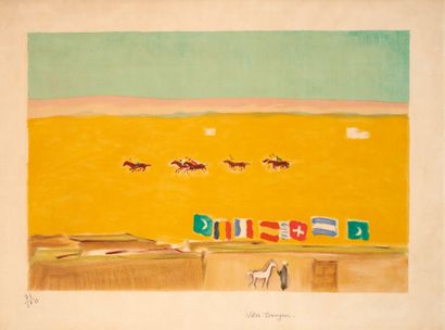 Kees VAN DONGEN (1877-1968) The Races of Alexandria, ca. 1950.
Lithograph on paper.
Signed.
49...