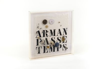 ARMAN (1928-2005) Passe-Temps, 1971.
Silkscreened work with reproduction of original...