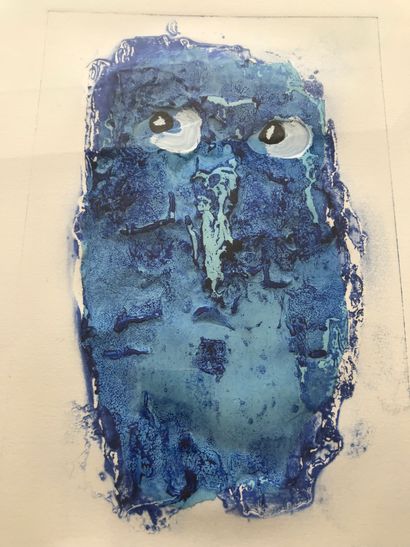 null Hervé DI ROSA (1959) 
Blue head, 1999 
Carborundum engraving 
Signed, dated,...
