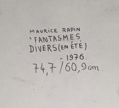 null Maurice RAPIN (1927-2000)
Fantasmes divers (en été), 1976
Techniques mixtes...