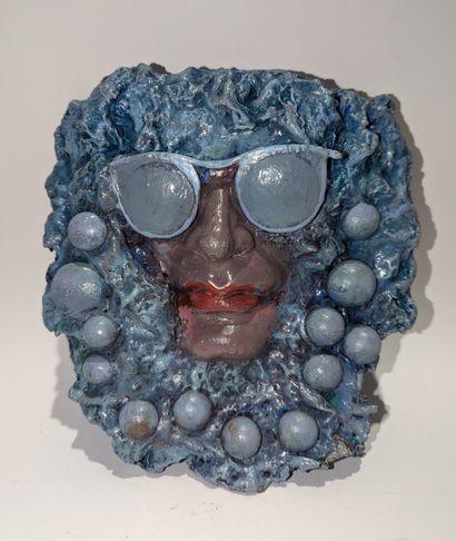 Mirabelle DORS (1913-1999)
Mask with blue...