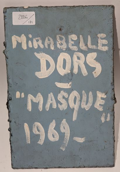 null Mirabelle DORS (1913-1999)
Masque, 1969
Bas-relief, techniques mixtes et peinture
Signé,...