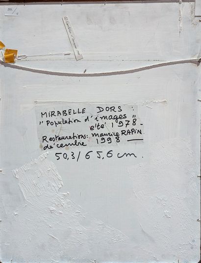 null Mirabelle DORS (1913-1999)
Population d'image, 1978
Techniques mixtes sur panneau...