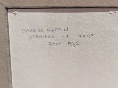 null Maurice RAPIN (1927-2000)
Derrière la Terre, 1976
Techniques mixtes sur panneau
Signé...
