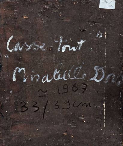 null Mirabelle DORS (1913-1999)
Casse-tout, vers 1967
Techniques mixtes sur carton...