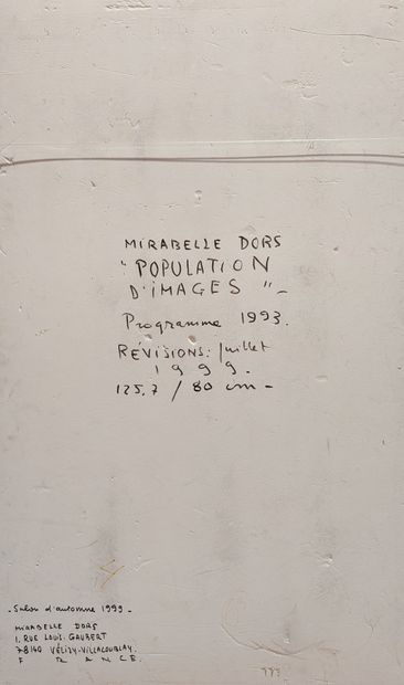 null Mirabelle DORS (1913-1999)
Population d'images, 1993
Techniques mixtes et collages...