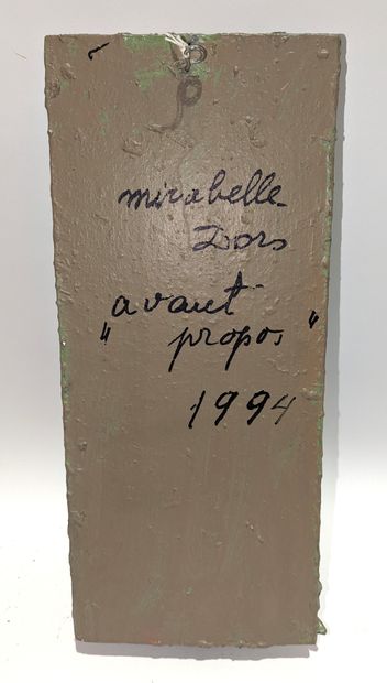 null Mirabelle DORS (1913-1999)
Foreword, 1994
Bas-relief, mixed media and paint
Signed,...