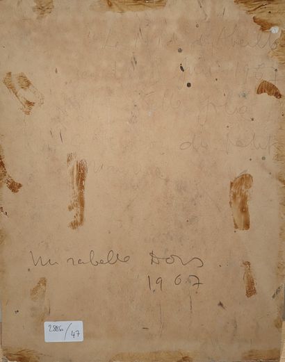 null Mirabelle DORS (1913-1999)
Le Nid d'abeilles, 1967
Techniques mixtes sur carton
Signé,...