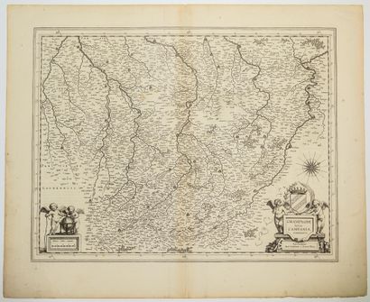 null XVIIth map of CHAMPAGNE. "Latin Champagne, Campania, comitatus. Amsterdam, by...