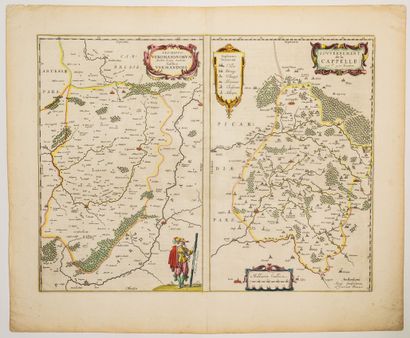null Map XVIIth c. : AISNE. VERMANDOIS. Government of LA CAPPELLE "Desciptio Veromanduorum,...