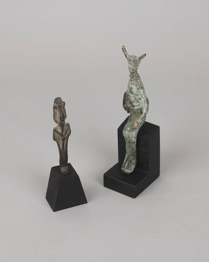 null God Osiris 
Bronze 
Anc. Deliancourt collection 20's De Ricqlès sale expert...