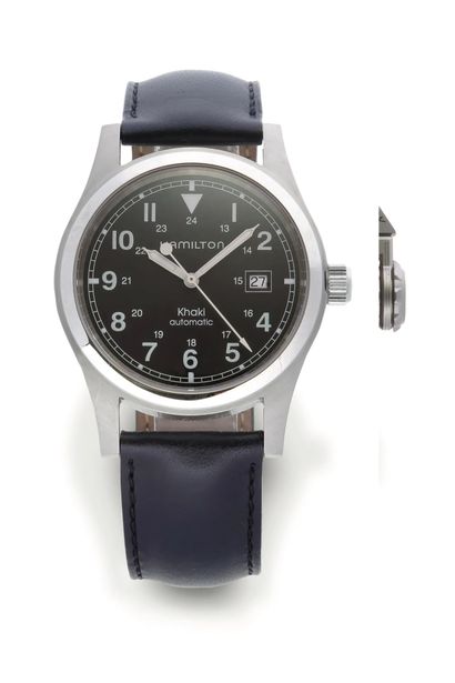 HAMILTON Khaki
Steel sports watch with automatic movement - Round case, smooth bezel,...