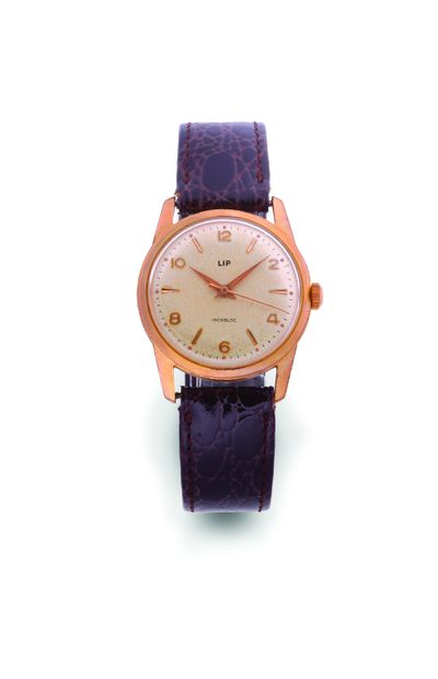 LIP Classic
Gold-plated dress watch (x2) with mechanical movement - Round yellow...