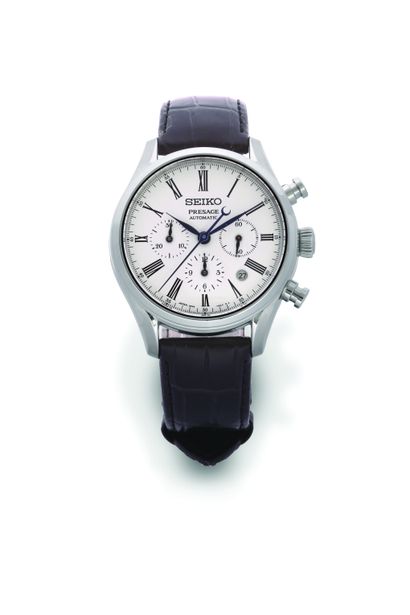 SEIKO Présage chronograph
Steel dress watch with automatic movement - Round steel...