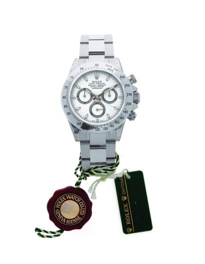 ROLEX Oyster Perpetual Daytona "APH
Reference 116520 - "NOS Usine
Steel chronograph...