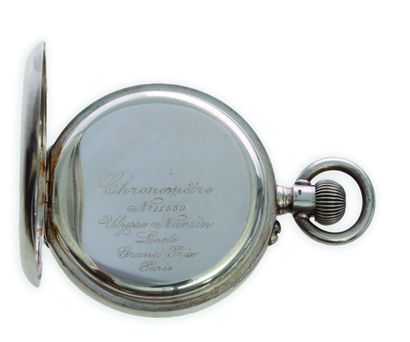 ULYSSE NARDIN Chronometer N°11.559 for the Argentine Navy
800 thousandths silver...