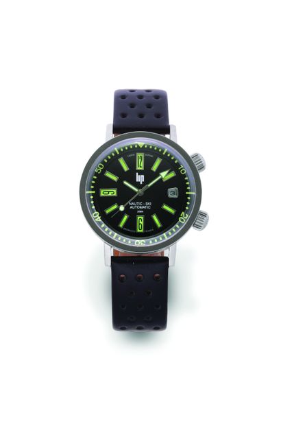 LIP Nautic Ski Automatique (modern)
Reference 7180
Steel sports watch with mechanical...