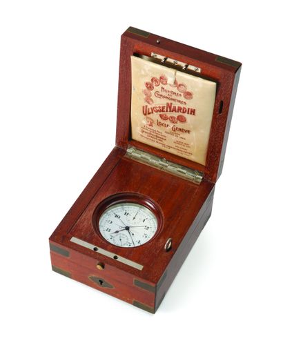ULYSSE NARDIN Chronographe Rattrapante Chronomètre N°17985
Exceptional and rare steel...