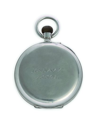 ULYSSE NARDIN US NAVY - N°15591
900 thousandths silver pocket watch with mechanical...