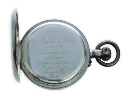 ULYSSE NARDIN Chronomètre primé en concours en 1905
Montre de poche en argent 875...