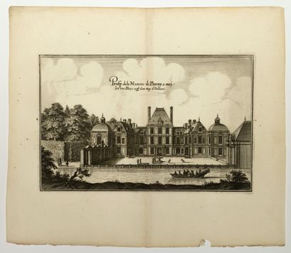 VAL DE MARNE. 3 Vues XVIIe du Château de...