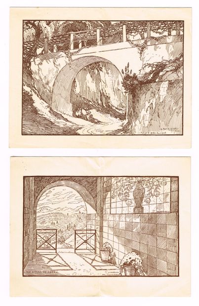 null BEAUX-ARTS - Ferdinand BAC (1859-1952, writer and draughtsman) / Correspondence...
