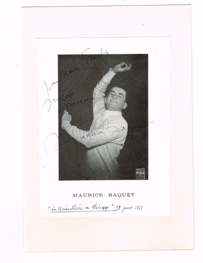 SHOW - Maurice BAQUET (1911 - 2005, cellist...