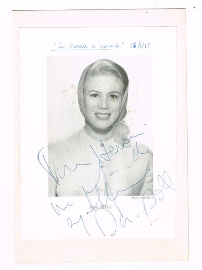 null SHOW - Dora DOLL (1922 - 2015, actress) / Program photo autographed and signed...