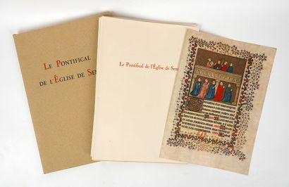 null GASPAR: Le Pontifical de l'église de Sens. Société des Bibliophiles et Iconophiles...