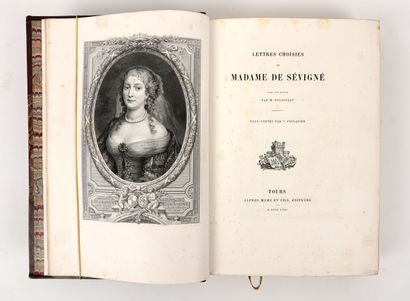 null SEVIGNE (Mme de): Lettres choisies. Tours, Mame et Fils, 1871. In-4 demi-maroquin...