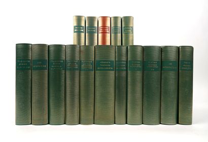 null PLEÏADE - Réunion de 16 volumes in-12 reliure cuir souple éditeur (sans jaquette...