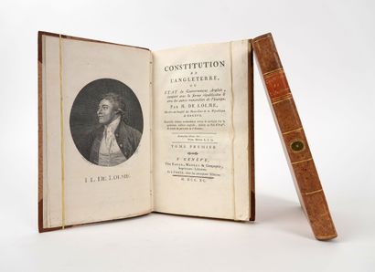 null LOLME (de): Constitution de l'Angleterre…Genève, Barde, Maget et Cie et Paris,...