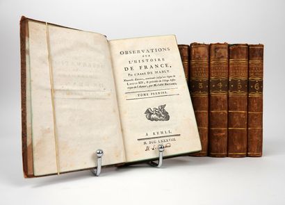 null MABLY (Abbé): Observations sur l'histoire de France. Kehll, 1788. 6 vol. in-12...