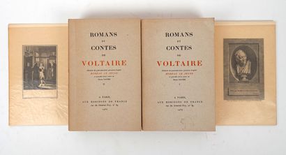null VOLTAIRE: Romans et contes. Horizons de France, 1934. 2 vol. grand in-8 brochés...