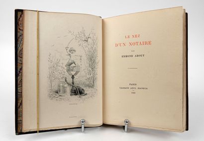 null ABOUT (E.): Le nez d'un notaire. Calmann Lévy, 1886. In-8 demi-maroquin bronze...