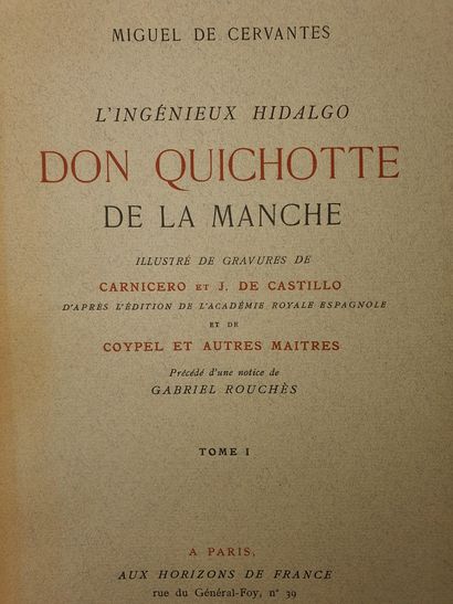 null CERVANTES: Histoire de l'admirable Don Quichotte de la Manche...Horizons de...
