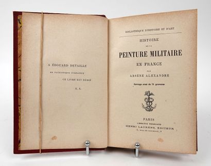 null ALEXANDRE (A.): History of military painting in France. Laurens, s.d. In-8 contemporary...