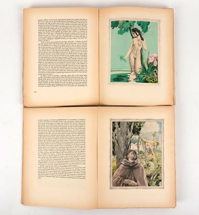 null BOCCACE: Les Contes. Gibert Jeune, 1934. 2 vol. in-4 brochés, couv. Ill. Edition...