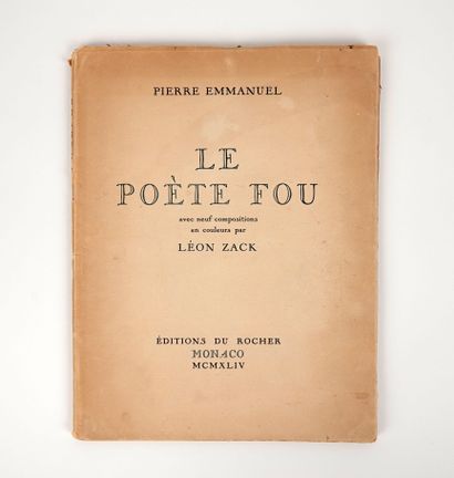 null EMMANUEL (Pierre): Le poète fou. Neuf compositions en couleurs de Léon Zack....