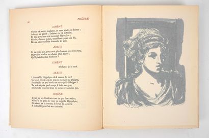 null RACINE (J.): Théâtre complet. Marcel Besson, 1948. 4 vols. large in-8 paperback,...