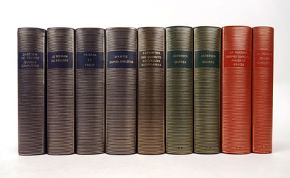 null PLEÏADE - Réunion de 9 volumes in-12 reliure cuir souple éditeur (sans jaquette...