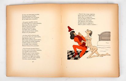 null VILLON: Les œuvres. Illustrations de DUBOUT. Gibert Jeune, 1934. In-4 broché,...